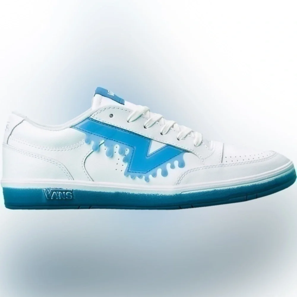 Lowland CC 'Drip Vans Slushie White Blue Size 10'